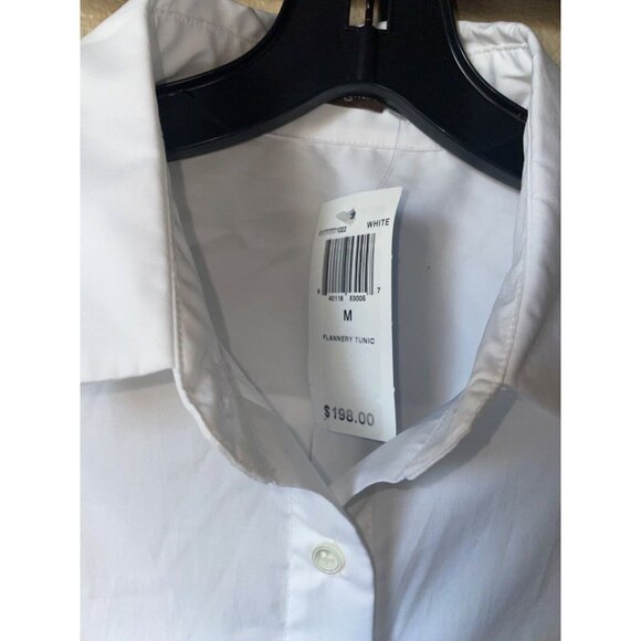 J.Mclaughlin Flannery Button Down Tunic size M NWT White - Picture 3 of 6